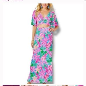 Lilly Pulitzer Minka Maxi Set Tigers Lair